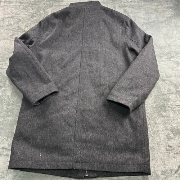 Joseph Abboud Coat Men’s M Wool Blend Jacket Formal Button Up Double Zip Gray - Picture 12 of 13